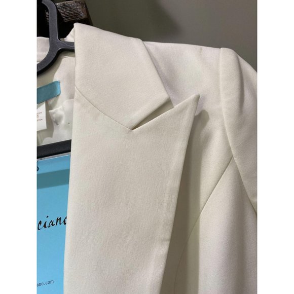 Marciano / Guess Faux Leather Blazer Cream 0 NWT - Picture 4 of 10